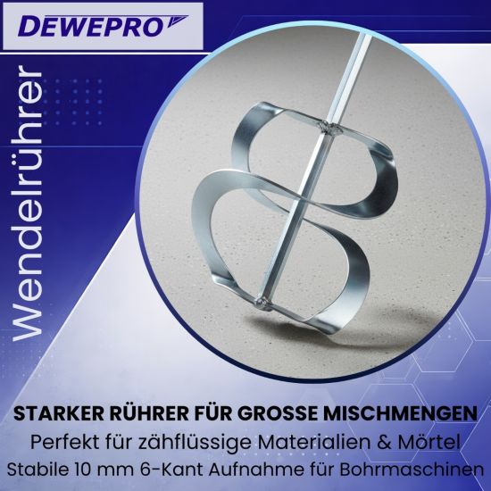 Wendelrührer 150×600 mm