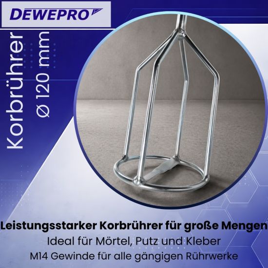 Korbrührer ø120 mm, M14