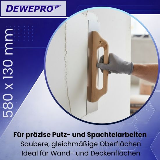Schweizer Glättekelle Edelstahl