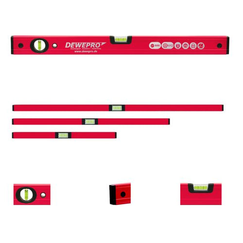 3-tlg. Set Wasserwaage Aluminium