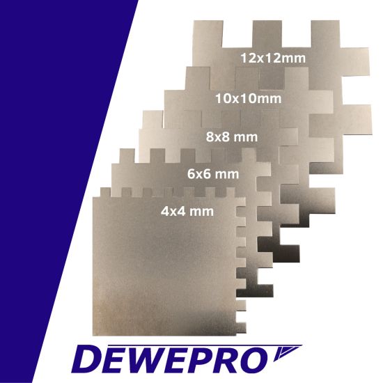 Zahnkelle LIGHT - Edelstahlblatt 270x130mm - rostfrei