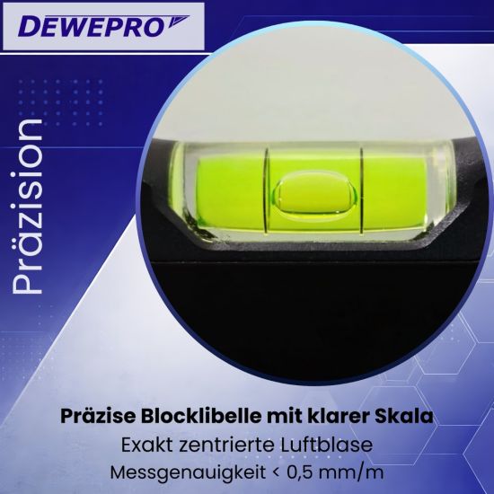 Wasserwaage schwarz 2 Griffe / 3 Libellen